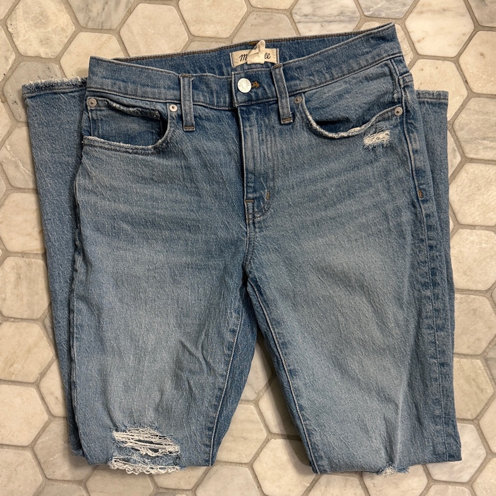 Madewell Slim Boy Jean Ripped Size 25